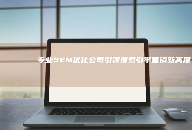 专业SEM优化公司：引领搜索引擎营销新高度